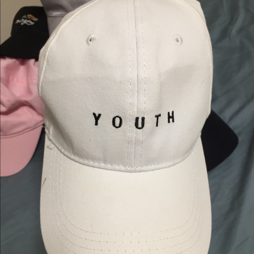 Youth White Dad Hat One Size